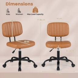 Kelvenix Ergonomic Leisure Chair in Brown - Size: 0.6m2 - thumbnail 2