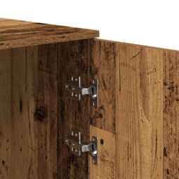 Berkfield Home Storage Cabinet Old Wood 40x45x103.5 cm Engineered Wood in Brown - thumbnail 9