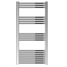 Balterley Straight Heated Towel Rail Radiator, 440W, 600 x 1200mm, Chrome in Silver - thumbnail 1