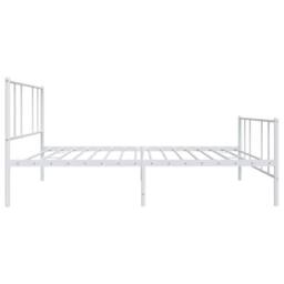 Berkfield Home Metal Bed Frame with Headboard & Footboard White 80x200 cm - thumbnail 7
