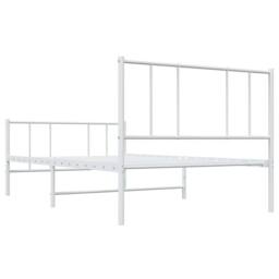Berkfield Home Metal Bed Frame with Headboard & Footboard White 80x200 cm - thumbnail 8