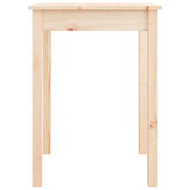 Berkfield Home Beautiful Dining Table 55x55x75 cm Solid Wood Pine in Light Tan - Size: 55 x 55 x 75 cm - image 1