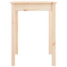 Berkfield Home Beautiful Dining Table 55x55x75 cm Solid Wood Pine in Light Tan - Size: 55 x 55 x 75 cm - thumbnail 1