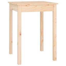 Berkfield Home Beautiful Dining Table 55x55x75 cm Solid Wood Pine in Light Tan - Size: 55 x 55 x 75 cm - thumbnail 3