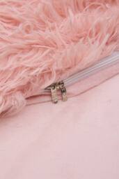 Living and Home 3Pcs Soft Skin-friendly Faux Mink Fleece Duvet Set in Pink - Size: King - thumbnail 7