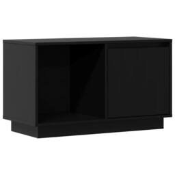 Berkfield Home TV Cabinet Black 74x35x44 cm Solid Wood Pine - Size: 74 x 35 x 44 cm