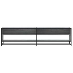 Berkfield Home TV Cabinet Grey Sonoma 180.5x40x46 cm Engineered Wood - thumbnail 4