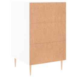Berkfield Home Bedside Cabinet White 40x40x66 cm Engineered Wood - Size: 40 x 40 x 66 cm - thumbnail 8