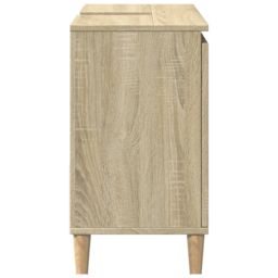 Berkfield Home Bathroom Cabinet Sonoma Oak 65x33x60 cm Engineered Wood in Brown - Size: 65 x 33 x 60 cm - thumbnail 5