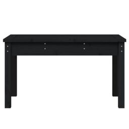 Berkfield Home Garden Bench Black 80x44x45 cm Solid Wood Pine - Size: 80 x 44 x 45 cm - thumbnail 4