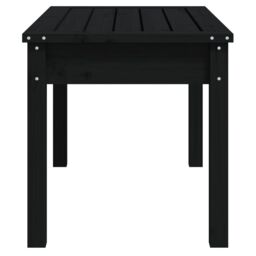 Berkfield Home Garden Bench Black 80x44x45 cm Solid Wood Pine - Size: 80 x 44 x 45 cm - thumbnail 5