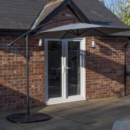 Samuel Alexander 3m Cantilever Parasol with Crank Handle for Patio Garden Banana Parasol with UV Protection Outdoor Umbrella Sun Shades for Garden - thumbnail 2