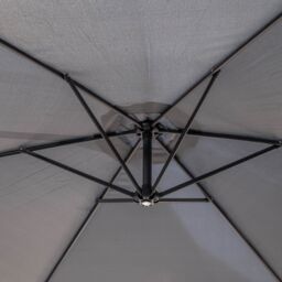 Samuel Alexander 3m Cantilever Parasol with Crank Handle for Patio Garden Banana Parasol with UV Protection Outdoor Umbrella Sun Shades for Garden - thumbnail 8