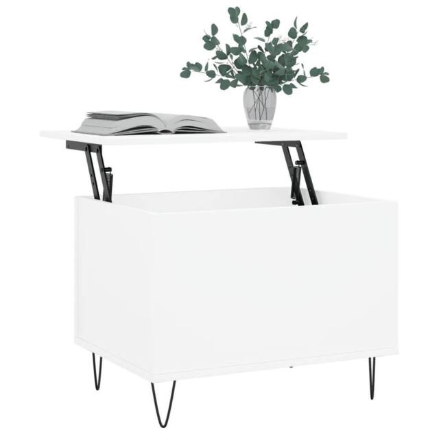 Berkfield Home Modern Coffee Table White 60x44.5x45 cm Engineered Wood - image 1