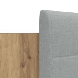 Berkfield Home Bed Frame with Headboard Artisan Oak 160 x 200 cm in Brown - thumbnail 9