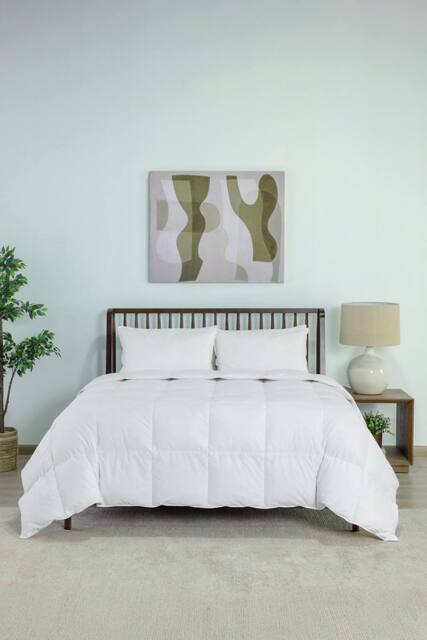 Martex Duck Feather & Down Summer Duvet - 4.5 Tog in White - Size: Double - image 1