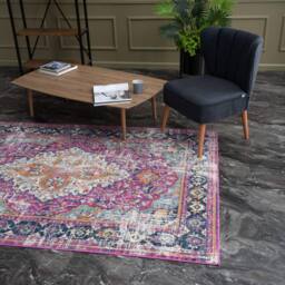 THE RUGS Marrakech Pink Large Area Rug & Runner Living Room 430 - Size: 160 cm x 230 cm - thumbnail 6