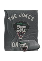 DC Comics Batman The Joke's on You Blanket 152 x 127 cm in White - thumbnail 2