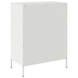 Berkfield Home Sideboard White 68x39x89 cm Steel - Size: 68 x 39 x 89 cm - thumbnail 8