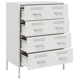 Berkfield Home Sideboard White 68x39x89 cm Steel - Size: 68 x 39 x 89 cm - thumbnail 9