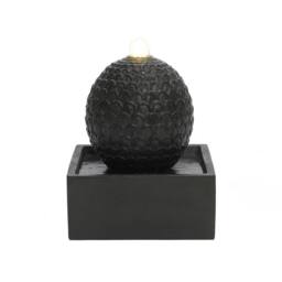 Charles Bentley Arno Sphere Water Feature - Mains Powered in Dark Grey - thumbnail 6
