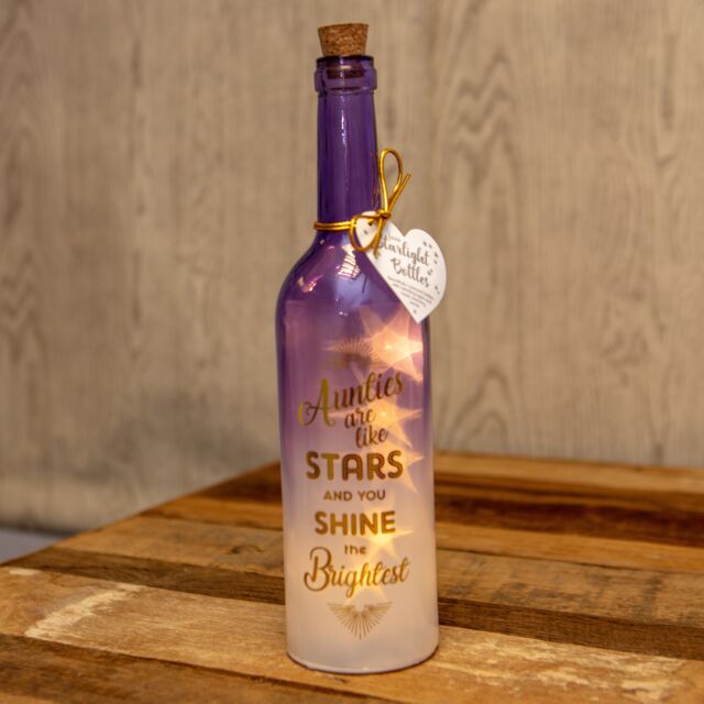 Boxer Gifts Women's Auntie Are Like Stars Luxe Starlight Bottle - Auntie Gift - image 1