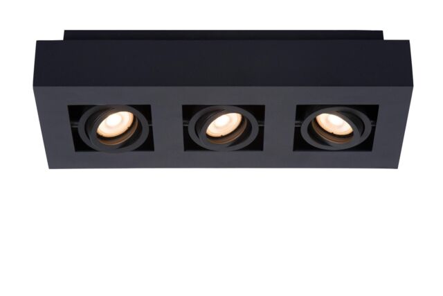 Lucide 'XIRAX' Dimmable Stylish Rotatable Indoor Ceiling Spotlight GU10 in Black - image 1