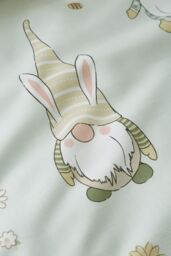 Catherine Lansfield 'Spring Gonks' Reversible Duvet Cover Set in Light Green - Size: Single - thumbnail 5