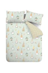 Catherine Lansfield 'Spring Gonks' Reversible Duvet Cover Set in Light Green - Size: Single - thumbnail 6