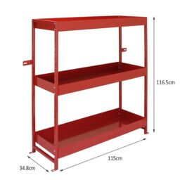 Monstershop Monster Racking Volcano Metal Van Shelving Unit in Red - thumbnail 5
