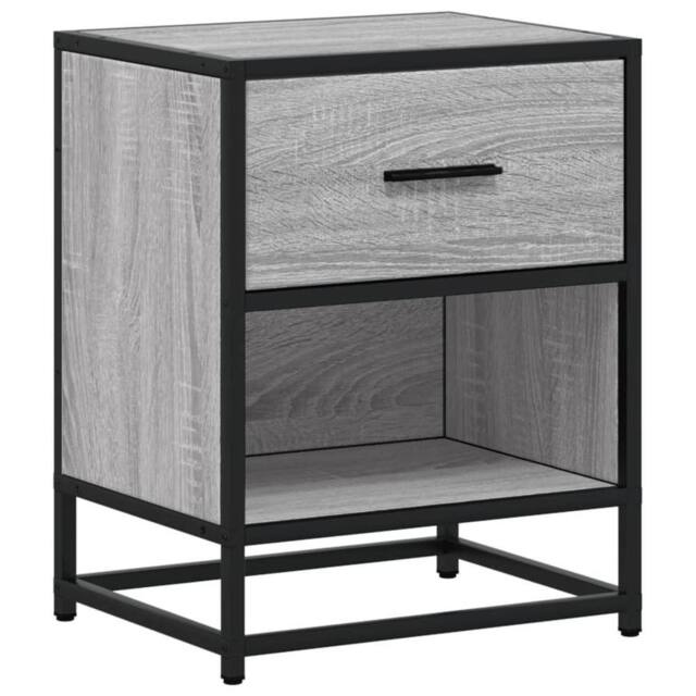 Berkfield Home Bedside Cabinet Grey Sonoma 40x31x50 cm Engineered Wood - Size: 40 x 31 x 50 cm - image 1