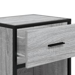 Berkfield Home Bedside Cabinet Grey Sonoma 40x31x50 cm Engineered Wood - Size: 40 x 31 x 50 cm - thumbnail 9