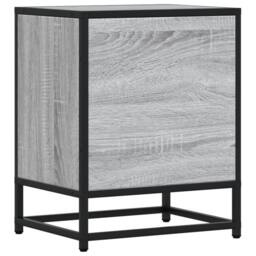 Berkfield Home Bedside Cabinet Grey Sonoma 40x31x50 cm Engineered Wood - Size: 40 x 31 x 50 cm - thumbnail 7