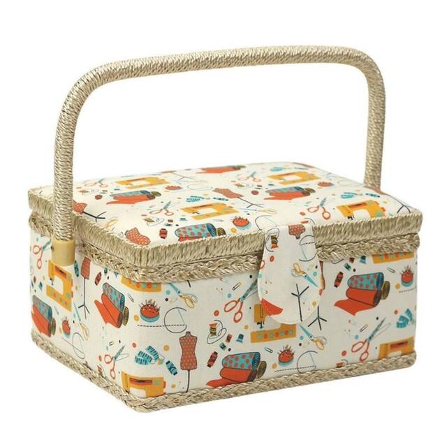 EONLION Fabric Sewing Box Basket Extra Large Design Storage - Size: 500mm - image 1