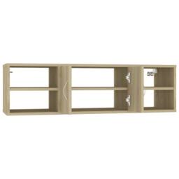 Berkfield Home Wall Shelf Sonoma Oak 102x30x29 cm Engineered Wood in Light Tan - Size: 102 x 30 x 29 cm - thumbnail 5
