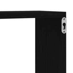 Berkfield Home Black Oak Wall Cabinet 76x15x53 cm Made from Engineered Wood - Size: 76 x 15 x 53 cm - thumbnail 9