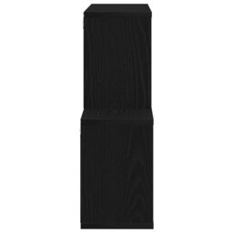 Berkfield Home Black Oak Wall Cabinet 76x15x53 cm Made from Engineered Wood - Size: 76 x 15 x 53 cm - thumbnail 7