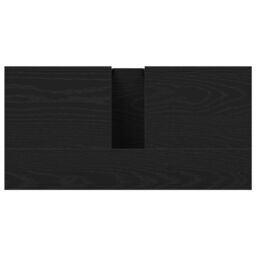 Berkfield Home Bathroom Sink Cabinet Black Oak 60x30x60 cm Engineered Wood - Size: 60 x 30 x 60 cm - thumbnail 9