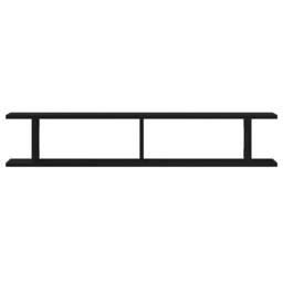 Berkfield Home Wall Shelves 2 pcs Black Oak 105x18x20 cm Engineered Wood - Size: 105 x 18 x 20 cm - thumbnail 6