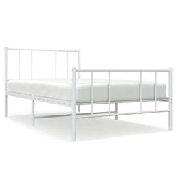 Berkfield Home Metal Bed Frame with Headboard & Footboard White 80x200 cm