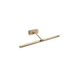Netlighting Magritte LED Antique Brass Picture Wall Light 12W in Yellow
