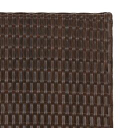 Berkfield Home Folding Table Brown 45x35x32 cm Poly Rattan - Size: 45 x 35 x 32 cm - thumbnail 6