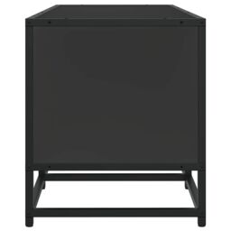 Berkfield Home TV Cabinet Black 120x35x41 cm Engineered Wood & Metal - Size: 120 x 35 x 41 cm - thumbnail 5