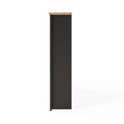 GFW Lancaster 2 Door 1 Drawer Shoe Cabinet in Black - thumbnail 7
