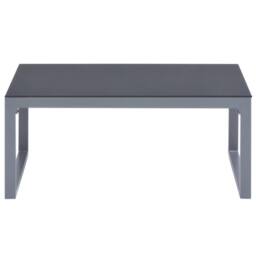 Berkfield Home Coffee Table 90x50x40 cm Aluminium in Grey - Size: 90 x 50 x 40 cm - thumbnail 1