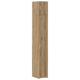 Berkfield Home Slim Storage Cabinet Artisan Oak 30x42.5x225 cm Engineered Wood in Brown - thumbnail 2