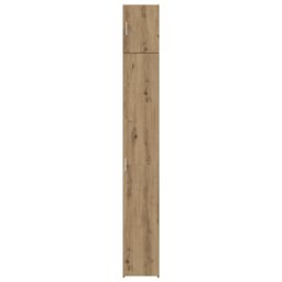Berkfield Home Slim Storage Cabinet Artisan Oak 30x42.5x225 cm Engineered Wood in Brown - thumbnail 7