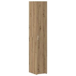 Berkfield Home Slim Storage Cabinet Artisan Oak 30x42.5x225 cm Engineered Wood in Brown - thumbnail 6