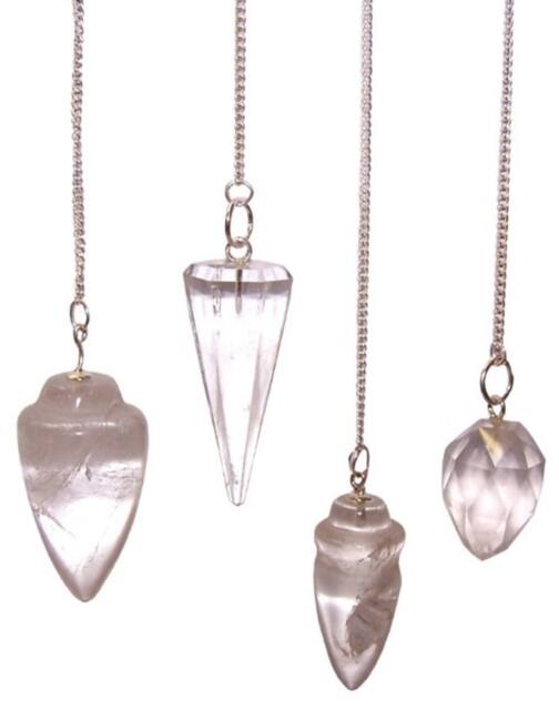KDMD Magic Pendulum - Rock Quartz in White