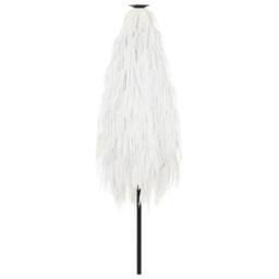 Berkfield Home Durable Garden Parasol with Steel Pole White 223x223x213 cm - Size: 223 x 223 x 213 cm - thumbnail 6